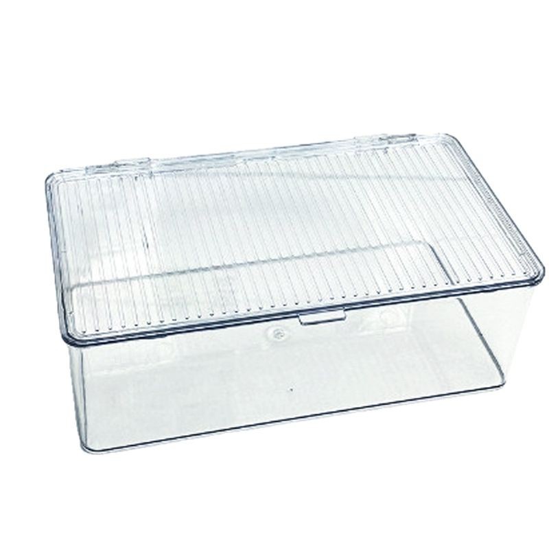 Caja de almacenamiento de uñas de vestir, caja de almacenamiento de acrílico transparente pequeña para almacenar uñas a prueba de polvo, caja de joyería, caja de bar