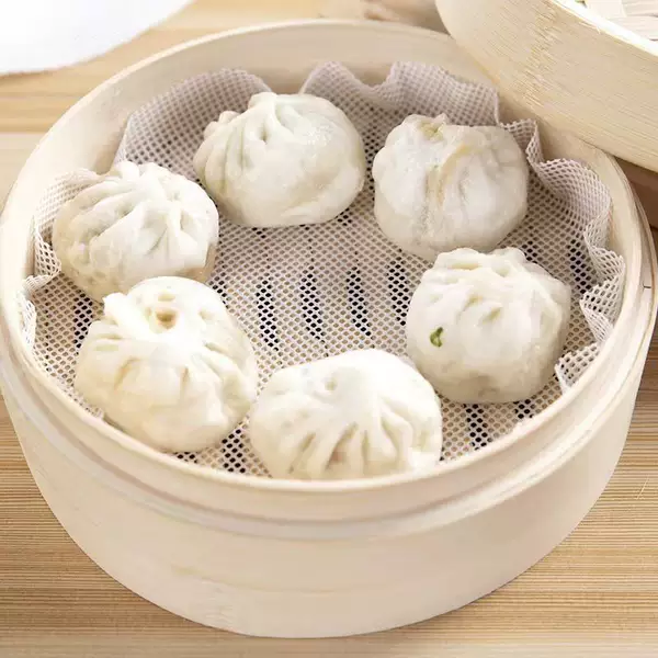 Round Steamer Paper Liners for Steaming Buns, Non-Stick Food Steamer Mats for Home Use