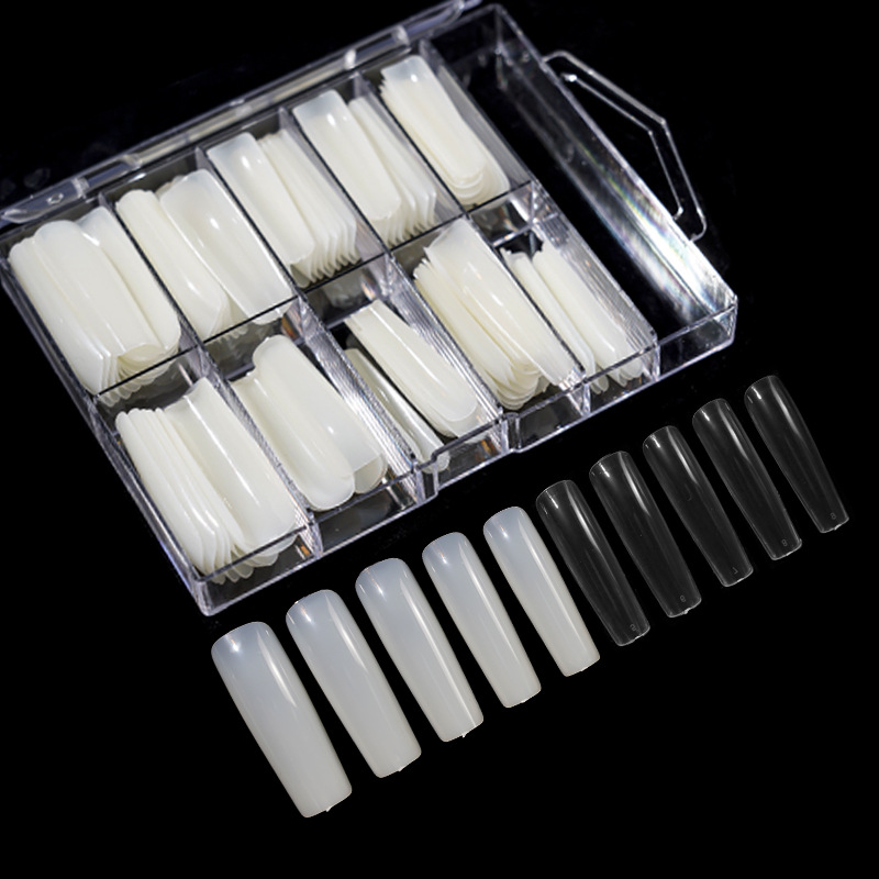 Nuevo parche de manicura 100 piezas desmontables de todo el producto terminado de tubería de agua Uña de punta Uña de vaqueros Uña de extensión Uña