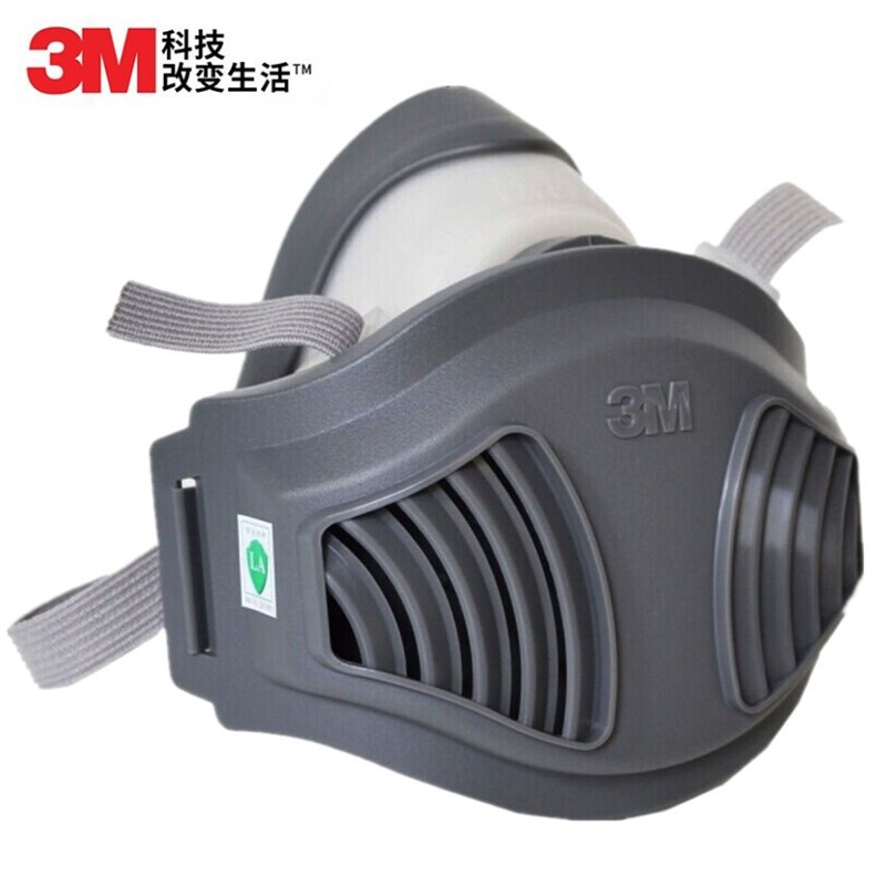 3M1211防尘面罩套装3M1212面罩 煤矿工厂工地用防颗粒物PM2.5面具