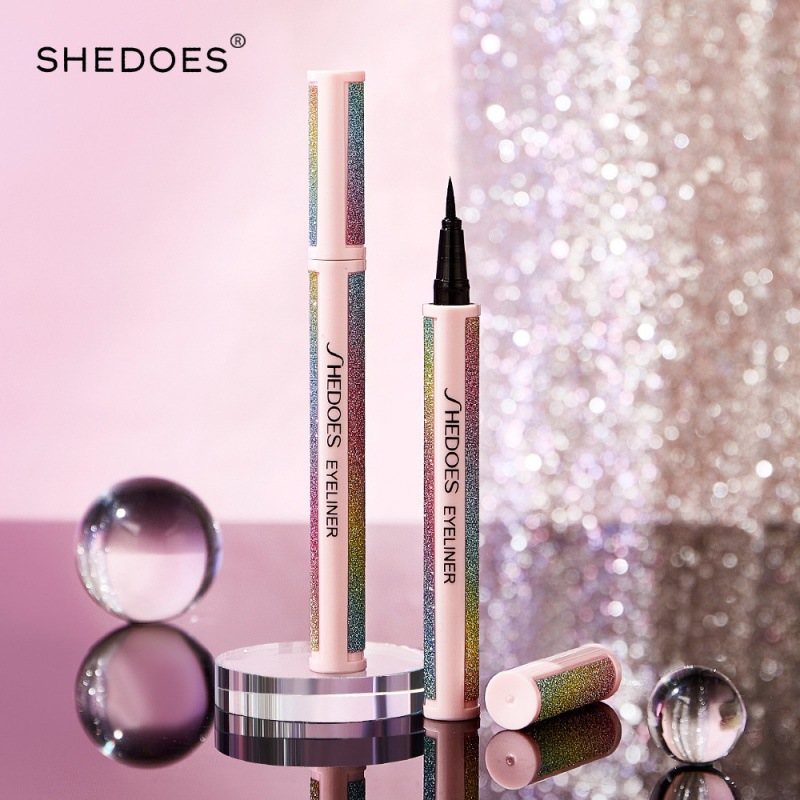 Shedoes transfronterizos impermeable a prueba de sudor, negro fresco y duradero, seco rápido, sin manchas, sin marcas de lápiz de ojos estrellado