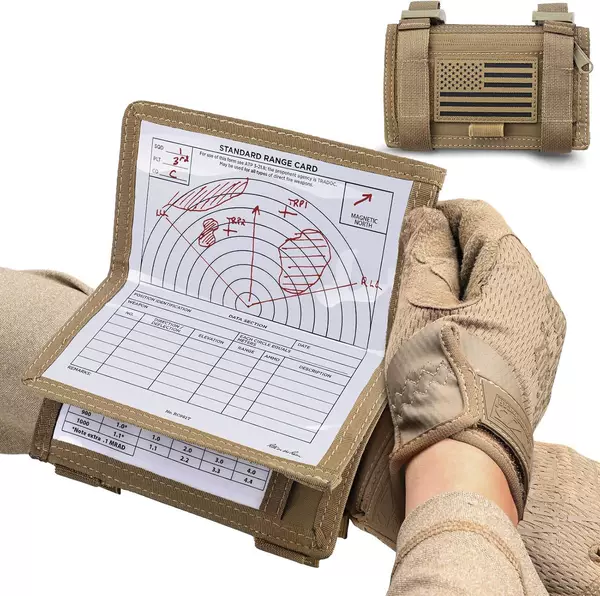Livans Outdoor Tactical Map Arm Bag Waterproof Erasable Transparent Window Wristband Training Navigation Record Bag