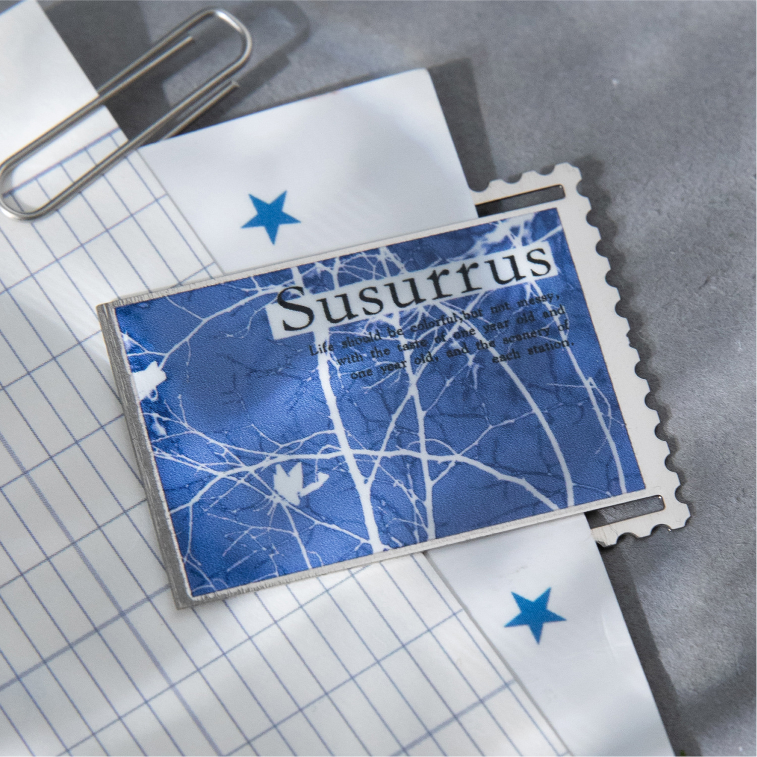 Mo tinta rosa marcador de metal todo en silencio en el libro retrógrado estereoscópico bendición regalo marcador de metal