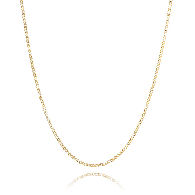 Joyería Xuping simple cadena de acero inoxidable transfronteriza europea y americana diaria fácil de montar botón de langosta joyería de mujer al por mayor