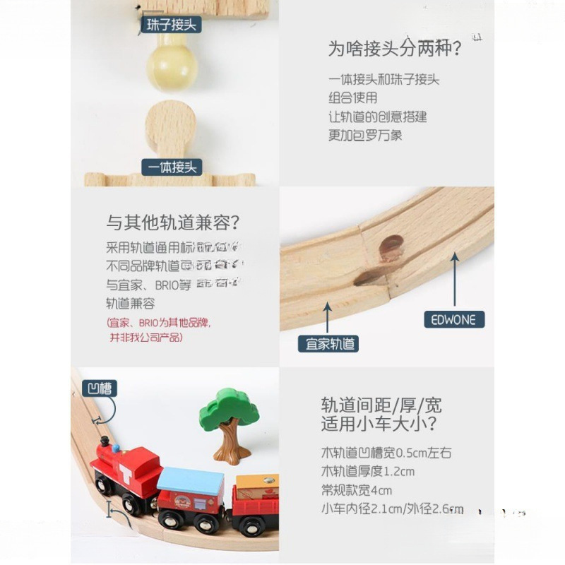 Vintage Wooden Car Children's Wooden Track Train Building Block Toy Magnetic Sliding Harmony Accessories Subway Vintage Wooden Car Children's Wooden Track Train Building Block Toy Magnetic Sliding Harmony Accessories Subway
