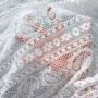 条纹蕾丝米字fabric花面料