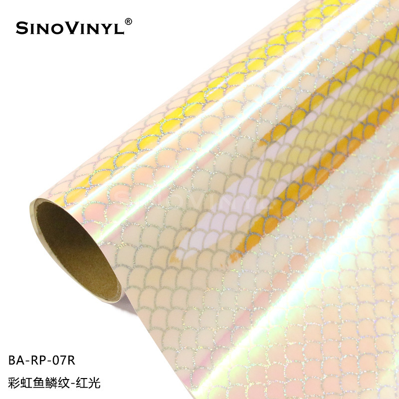 Xinlang Arco Iris patrón de grabado láser película de pared pegatinas decorativas de colores patrón de fibra de carbono adhesivo pegatinas instantáneas image 14