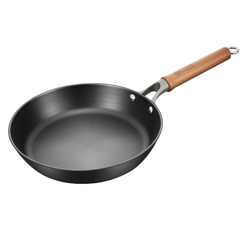 Zhongkang hierro sin recubrimiento pan de hierro sin recubrimiento para profundizar el hogar tortilla de huevo sin pegajosos horno electromagnético filete freidora