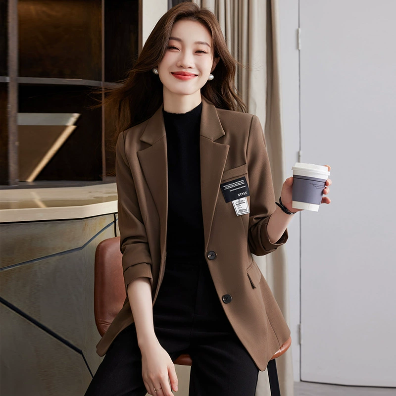Autumn capacious classic suit jacket, Korean style, high-end, plus size, loose fit