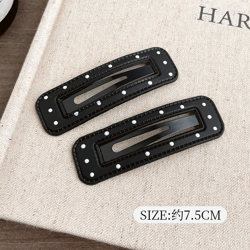 Temperamento ondulado punto de estrella nebulosa clip de pelo frontal lateral clip de frangeo clip de cabeza atrás clip de pelo BB roto