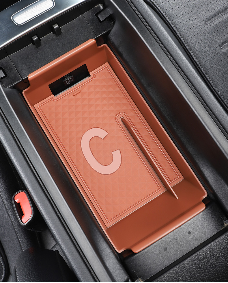 Suitable for Mercedes-Benz Glc300L/C260/E300L Armrest Storage Box, Central Control Classification Storage Box, Storage Organizer