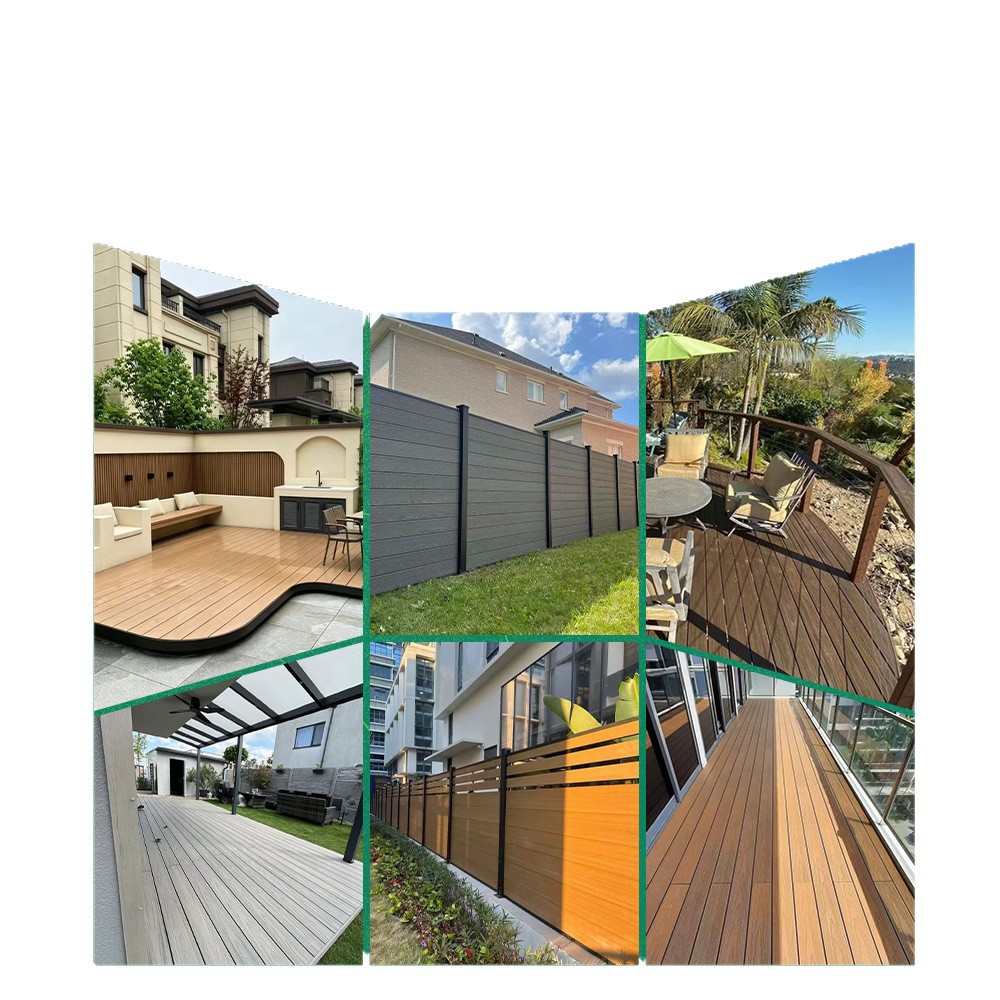 Piso de Madera Plástica para Exterior WPC de Madera y Plástico Impermeable para Patio y Exterior image 6