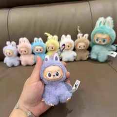 4代迷你型拉布布潮玩盲盒玩偶背包小挂件饰品卡通搪胶毛绒公仔