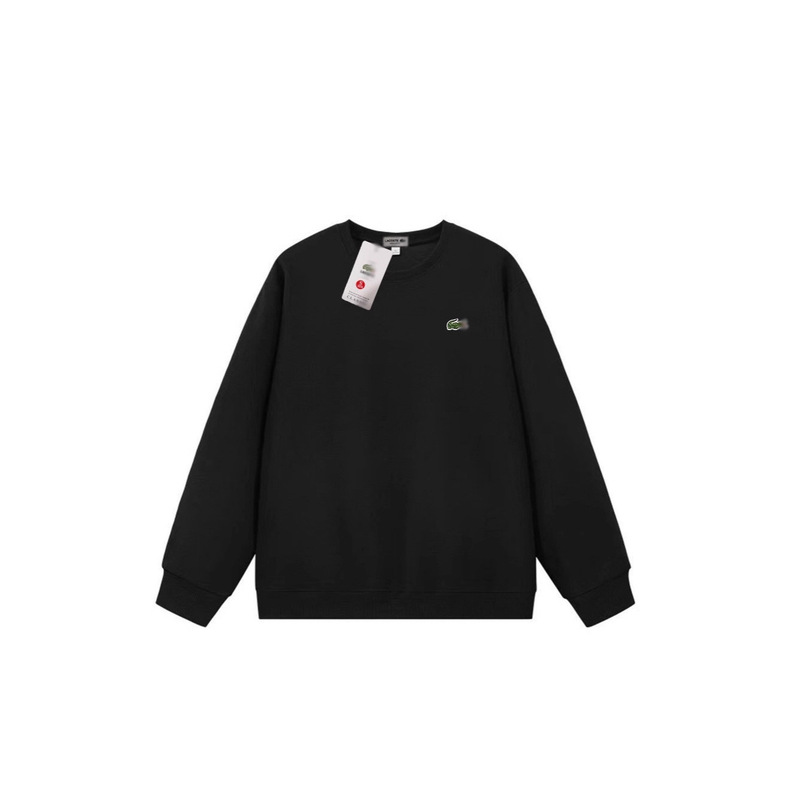 Popular Crocodile Loose Round Neck Sweatshirt Men's Long-Sleeved Autumn and Winter Solid Color Men's Foreign Trade Tops Couple Wholesale Cross-Border