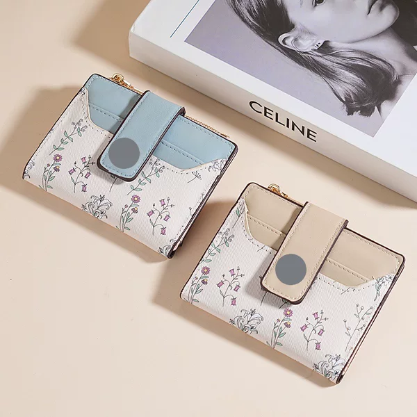 Factory Direct Sales Short Wallet Ins Female Niche Coin Purse Card Holder Small Fresh Student Wallet Female High-End Sense