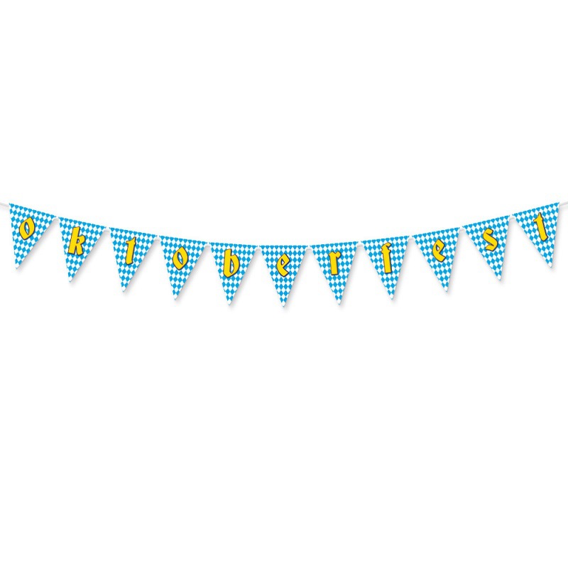 Oktoberfest de octubre decoración de fiesta banderín bandera de tracción decoración de vacaciones diseño al aire libre bandera de tracción