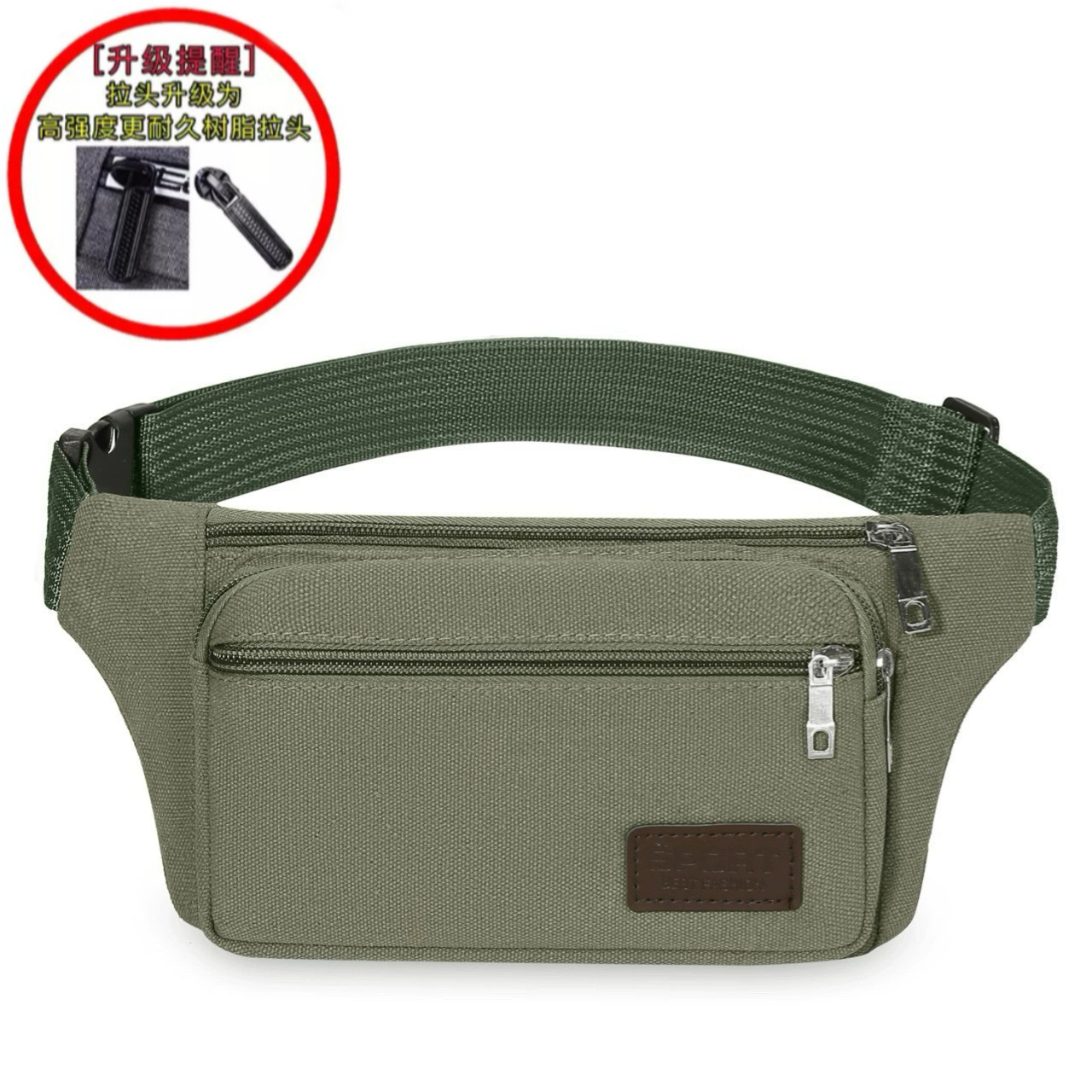 Riñonera de lona para hombre con bolsillo para teléfono, riñonera resistente para mujer, multifuncional, bandolera