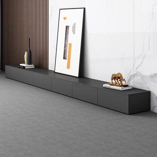 3l black minimalist light luxury TV cabinet coffee table combination modern simple home small apartment living room floor-standing TV