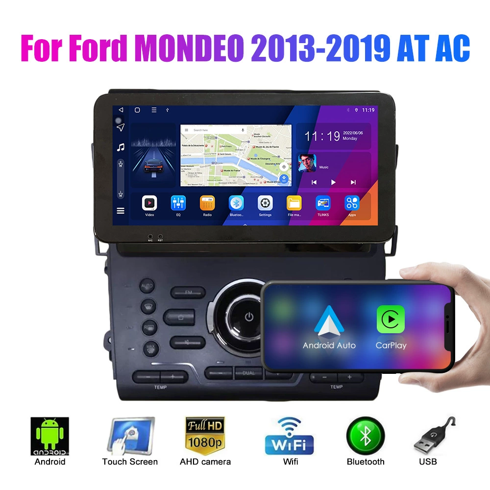 Автомобильная Android-мультимедиа с навигацией GPS и камерой заднего вида для Ford Mondeo/Mondeo 2013–2019, всесторонняя система