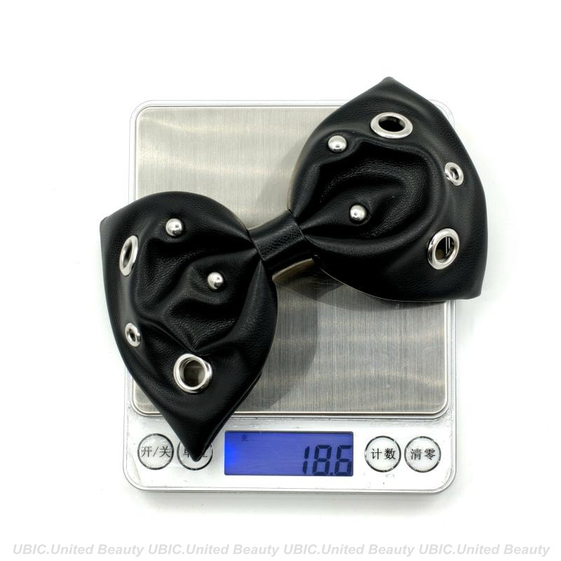 BA250801-PU皮14.5x8.5cm朋克混搭钉扣蝴蝶