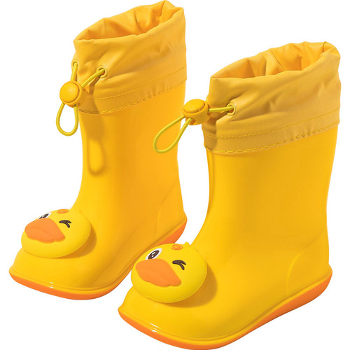 Children's rain boots, girls' baby rain boots, children's cartoon toddlers' saliva shoes, waterproof children's rubber shoes, wholesale rain gear