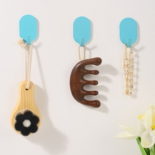 金属挂钩椭圆形粘胶钩厨房浴室门后墙壁衣帽间贴钩免打孔收纳钩