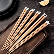 日式个性卡通筷子创意儿童可爱木筷防滑卫生情侣筷家用分餐制