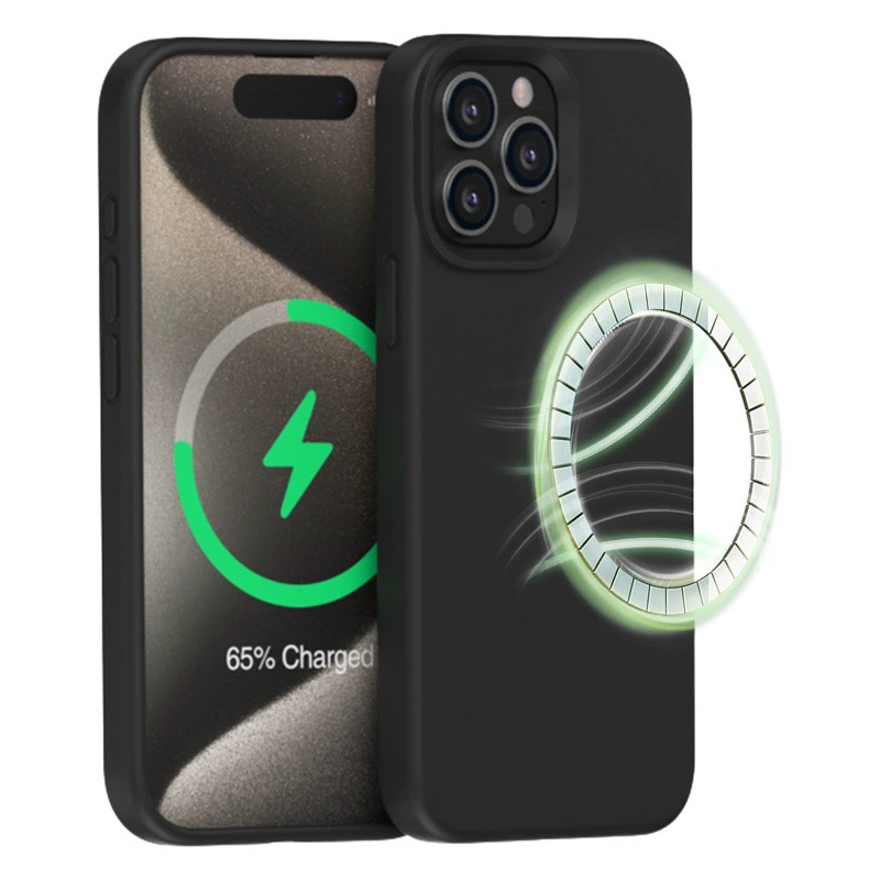 Применимо к Apple 15Pro оболочка мобильного телефона жидкий силиконовый Магнитный чехол для мобильного телефона Бизнес Простой защитный чехол для мобильного телефона