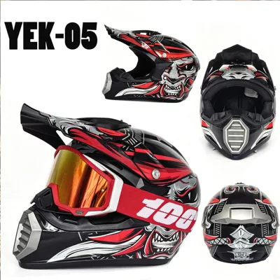 Adult and Children's Motorcycle Helmets | Motosiklet kaskı (dəbilqə) - adult-yek-05-red-white-black-l-size