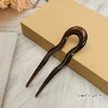 Brown hairpin