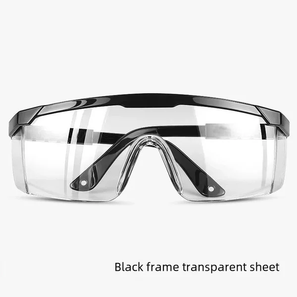 Self-produced and sold protective glasses blue and black frame telescopic back goggles protective dustproof riding glasses protective glasses