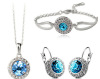 Jewelry, crystal earings, earrings, set, European style, suitable for import, 3 piece set