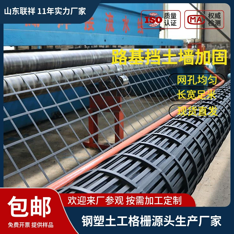 Геосетка GSZ из сталь-пластикового композита для укрепления дорожных оснований, подпорных стен, защиты склонов, двусторонняя защита склонов GSGS