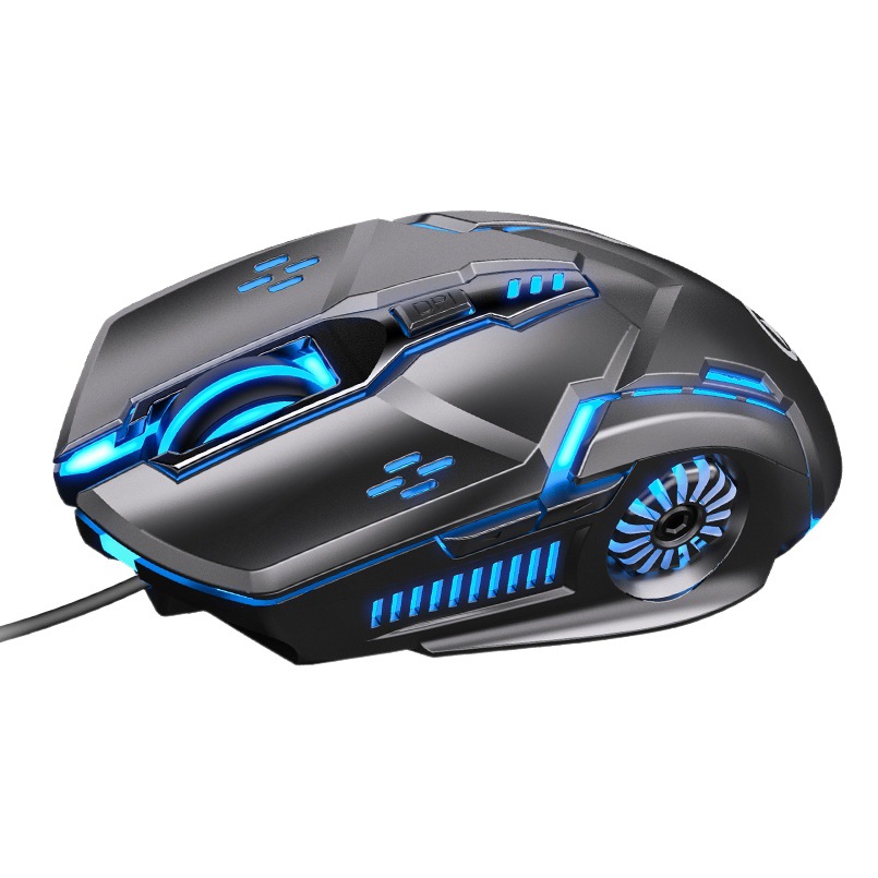 YD-GS ratón con cable luminoso Juego e-sports mecánico mudo Accesorios de ordenador transfronterizo privado modelo Amazon al por mayor