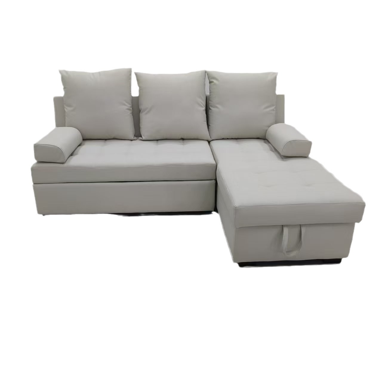 Sofá - cama moderna simple, sala de estar de esquina, sofá - cama multifuncional con almacenamiento VIP