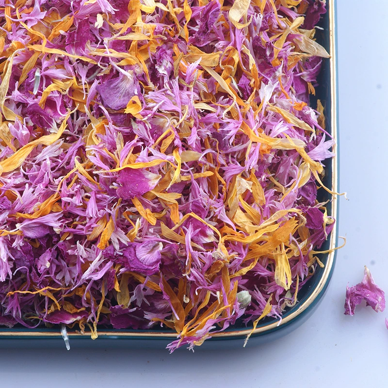 Натуральные смешанные лепестки 100 г кофейный торт для выпечки и декоративных изделий с сушеными цветками розовая звезда лепестки