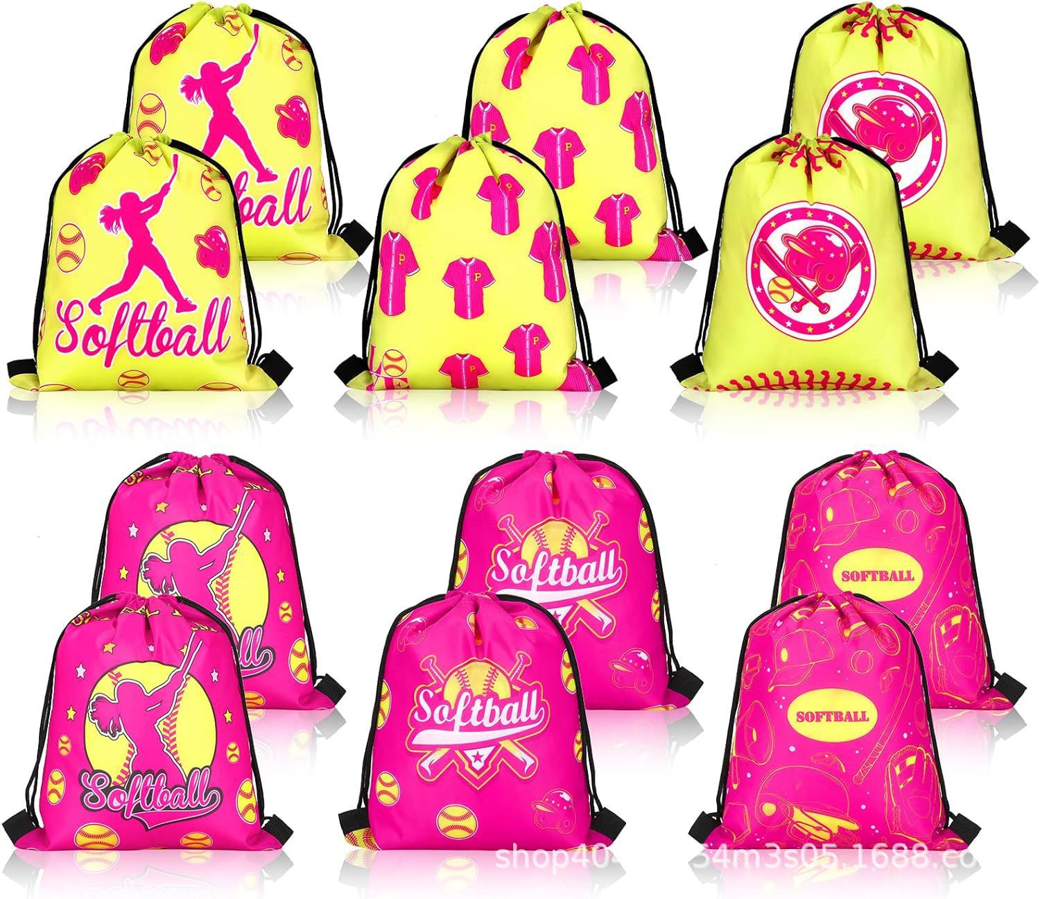 垒球八双肩抽绳背包袋子便携收纳袋涤纶手提抽绳袋束口袋
