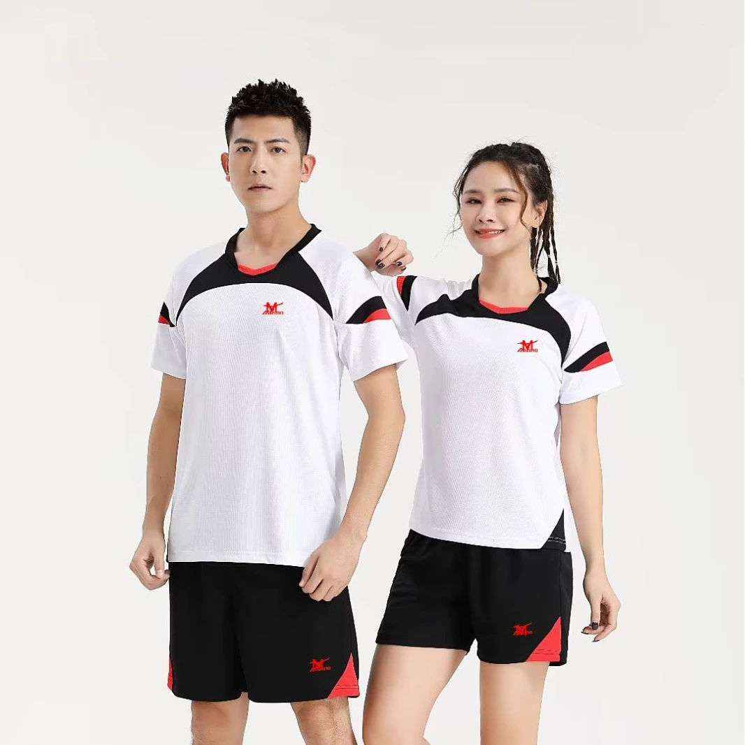 Volleyball uniform, set for men and women, sports suit, quick dry shorts, with short sleeve