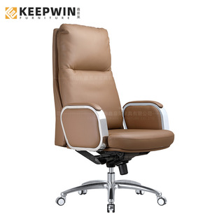Leather boss Office ergonomic swivel chair comfortable long-sitting home computer chair cross-border foreign trade factory wholesale