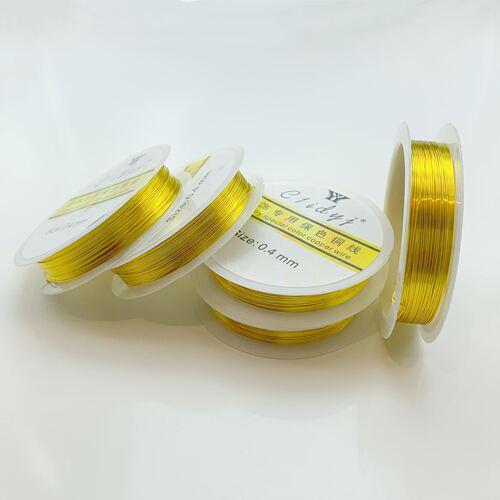 DIY jewelry component color-preserving copper wire shaping lead wire handmade soft wire bead material wholesale