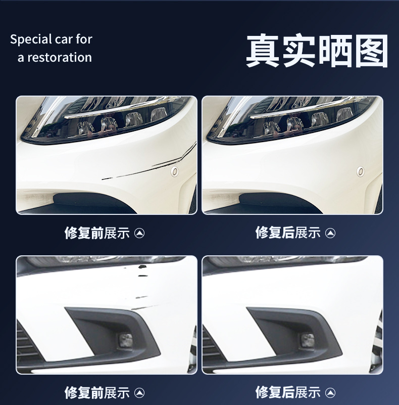 Self-Painting Deep Scratch Repair Removal White Black Silver Car Universal Pen Deep Scratch Repair Spray Paint Pen