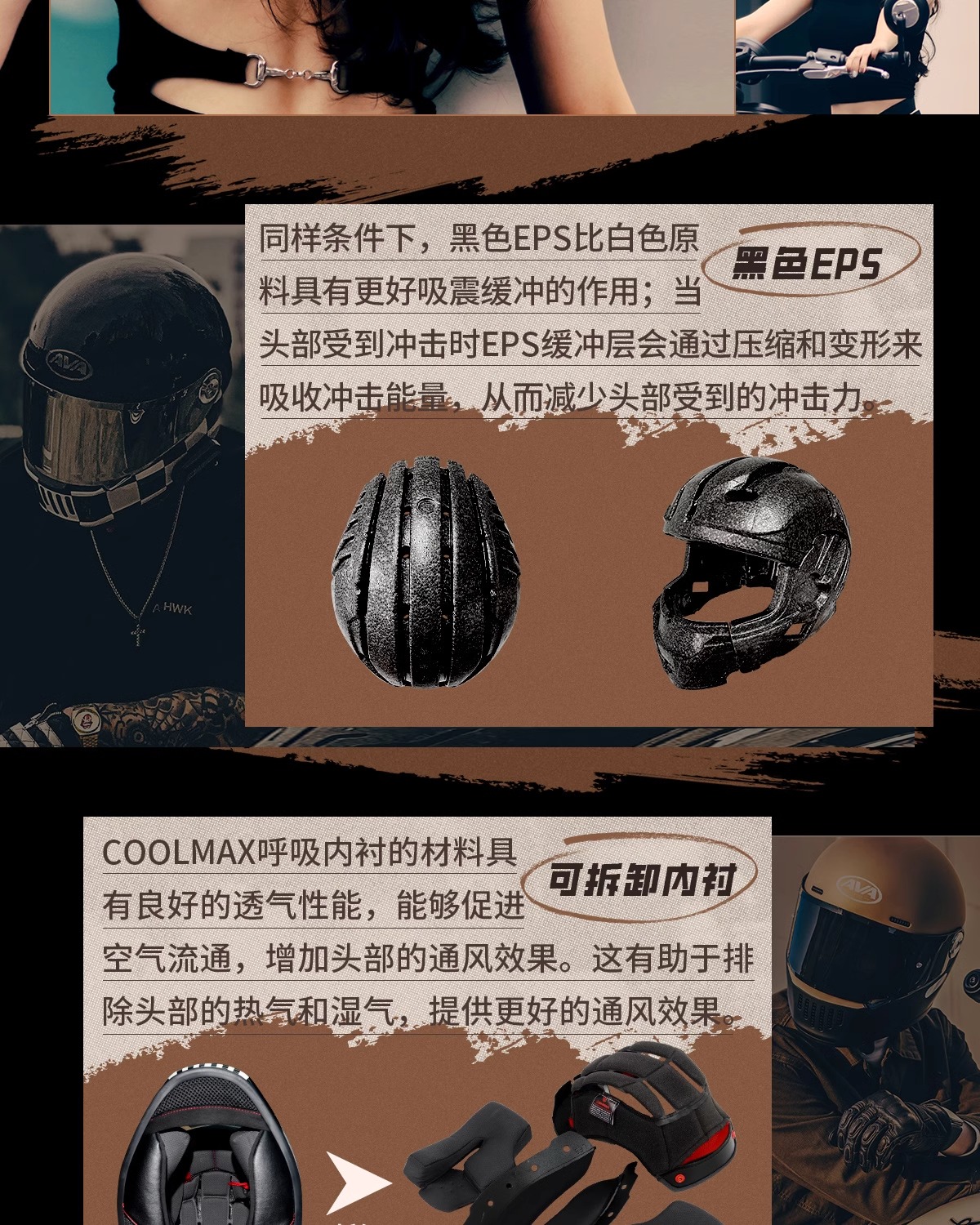 Retro Motorcycle Helmet Harley Cruiser Carbon Fiber Full Face Helmet