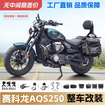 Folding Backrest Quick-Release Side Bag — Motorcycle tail