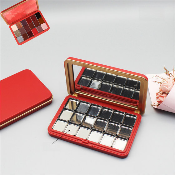 In stock matte red magnetic suction box No. MU-XL eye shadow lipstick storage box blush highlight concealer Nail Polish glue empty box
