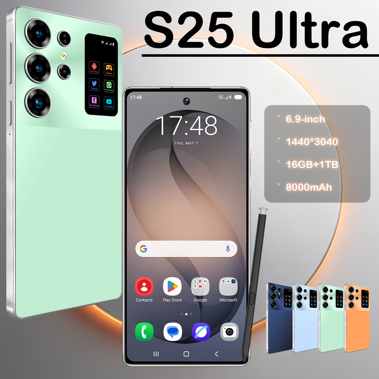 Teléfono Inteligente 4G S25 Ultra 4GB+64GB, Procesador Octa Core, Batería de 4000 mAh image 4