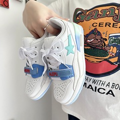 Women's Athletic Shoes 2023 New Summer Thick Sole Height Increase Casual Couple Shoes Chic Lightweight Matchable Platform Shoes