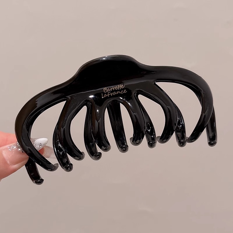 Clip de tiburón grande, clip de agarre para el cabello de placa de sensación de alta calidad, horquilla de temperamento, nuevo estilo, horquilla de gran volumen, tocado de primavera y verano, mujer