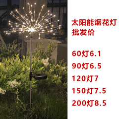 LEDソーラー花火ライト、グラウンドライト、芝生ライト、屋外中庭防水雰囲気装飾ライト、銅線ライト、ランタン