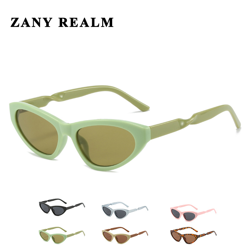 Nuevo ojo de gato y2g chica caliente gafas de sol cyberpunk sentido futuro plata transfronterizo gafas de sol retorcidas