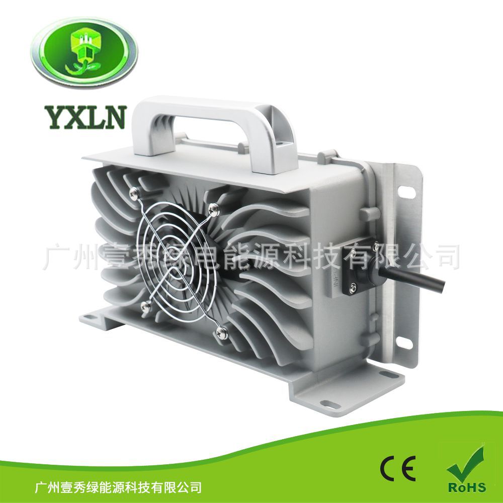 防潮防水60V12A充电器供60V 67.2V 73V 磷酸铁锂铅酸锂电电池使用